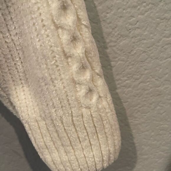 Rachel Zoe Women’s Cable Knit Sweater. Size XLarge Color: Ivory - Picture 4 of 7